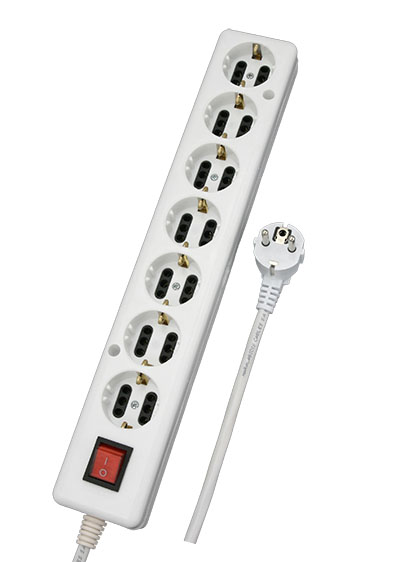 7Way socket with cable with switch